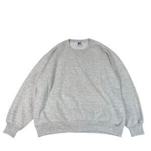 Vintage Russell Athletic heather grey crewneck pullover sweatshirt size XXL